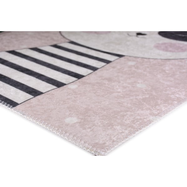 Svetlo rožnata otroška preproga 120x180 cm Princess Panda – Vitaus-image-3