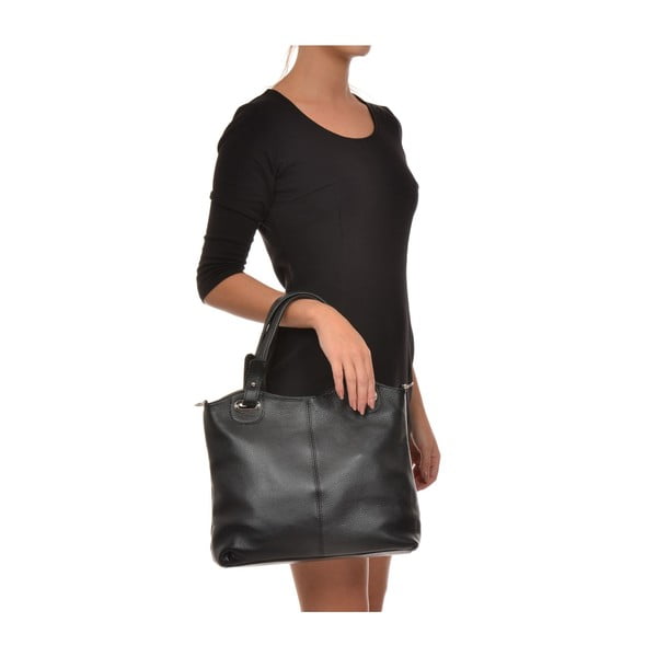 Usnjena torbica Luisa Vannini Elegant Nero-image-4