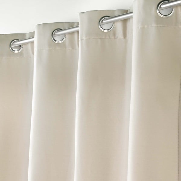 Bež izolacijska zavesa iz mikrovlaken 135x260 cm Micropolar – douceur d'intérieur-image-1
