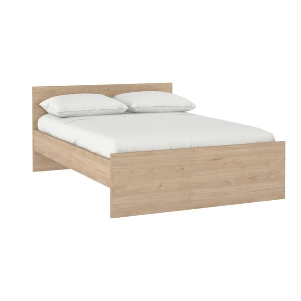 Zakonska postelja v hrastovem dekorju 160x200 cm Naia – Tvilum