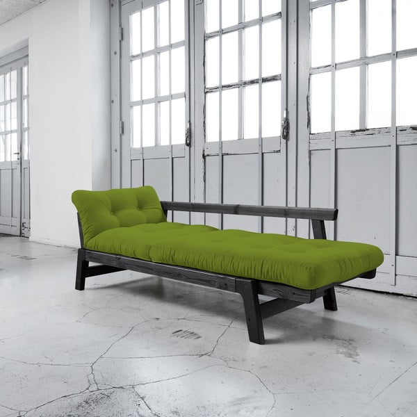Raztegljiv kavč Karup Step Black/Lime-image-3
