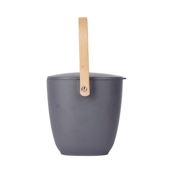 Temno siv bambusov koš za organske odpadke Kitchen Craft Natural Elements-image-3