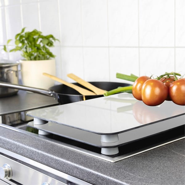 Komplet 2 univerzalnih steklenih pokrovov za štedilnik Wenko Silver-image-1