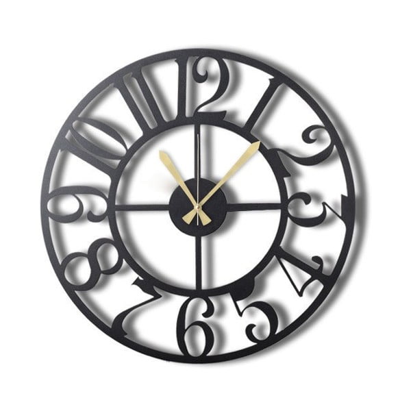 Kovinska stenska ura The Old Times, ø 50 cm