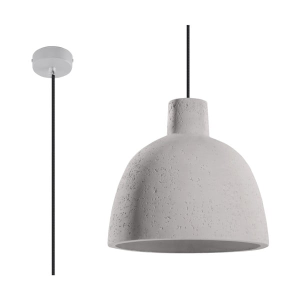 Svetlo siva viseča svetilka ø 28 cm Filippo – Nice Lamps