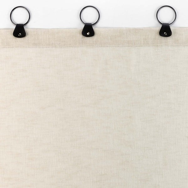 Bež prosojna zavesa iz tančice 140x240 cm Linka – douceur d'intérieur-image-3