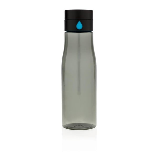 Črna potovalna steklenička XD Design Aqualicious, 600 ml
