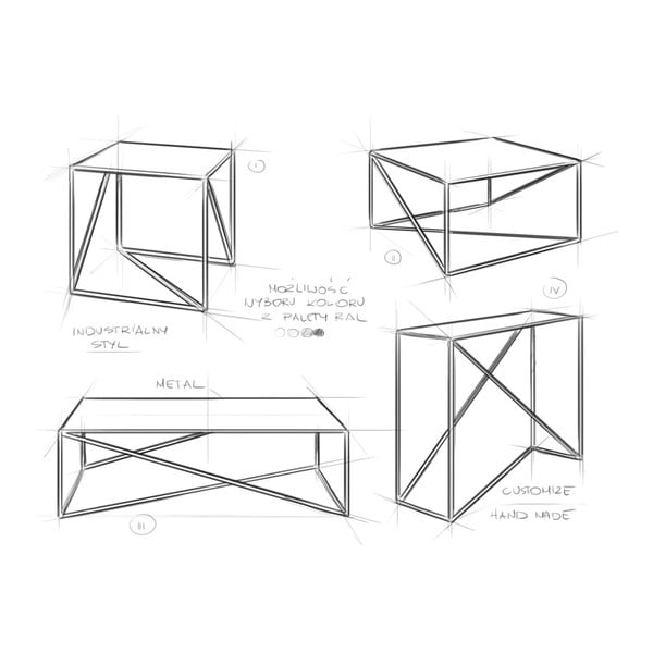 Bela kavna miza CustomForm Memo, 100 x 100 cm-image-3