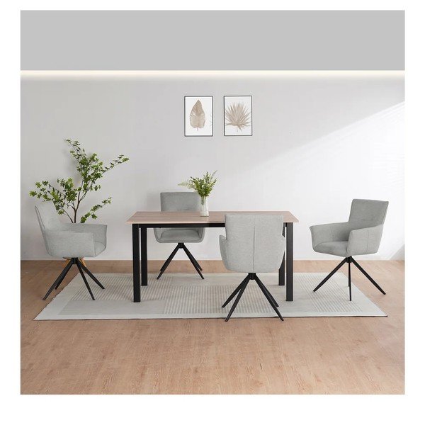 Jedilna miza z mizno ploščo v hrastovem dekorju 90x160 cm Durham – Støraa-image-2