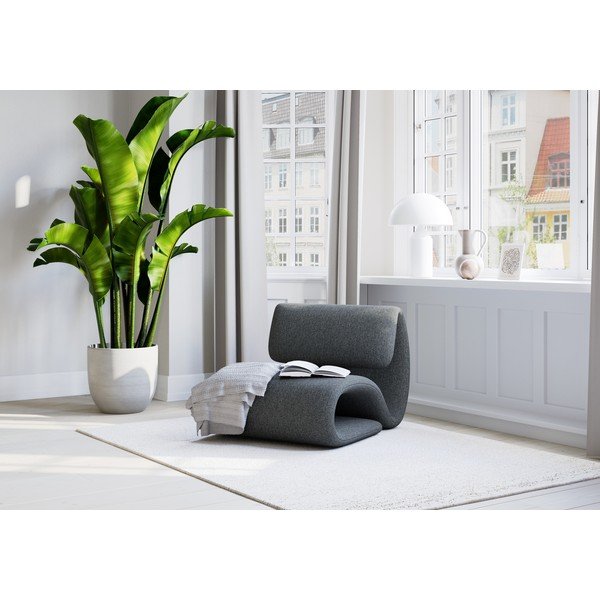 Temno siv fotelj DAN-FORM Denmark Dubna-image-1