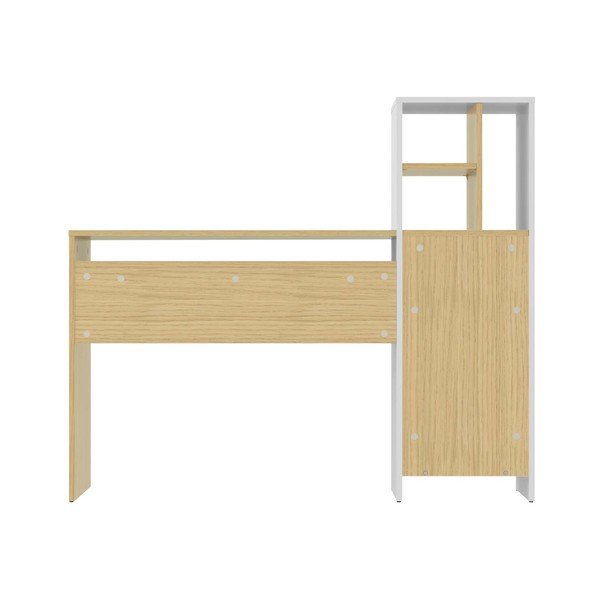 Delovna miza s ploščo v dekorju hrasta 130x50 cm Mitch - TemaHome-image-2