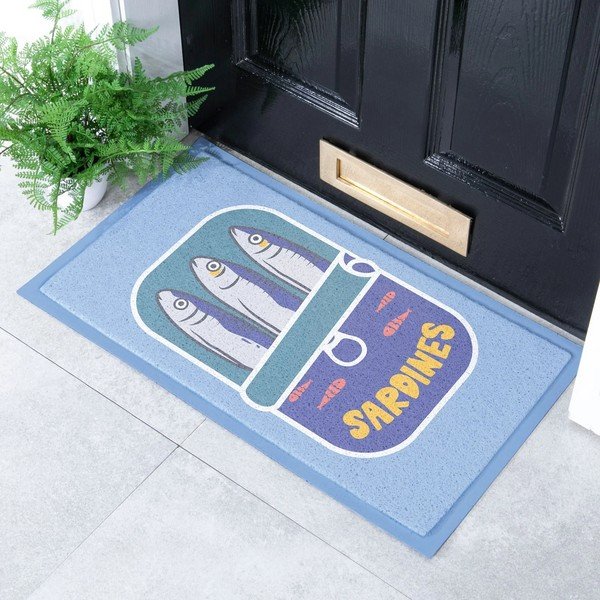 Predpražnik iz reciklirane plastike 40x70 cm Sardine Tin – Artsy Doormats-image-1
