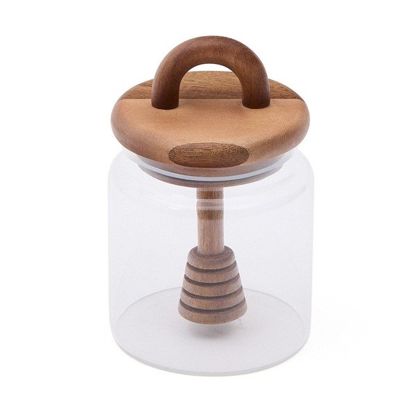 Steklena posoda za shranjevanje za med Nukha – Kave Home