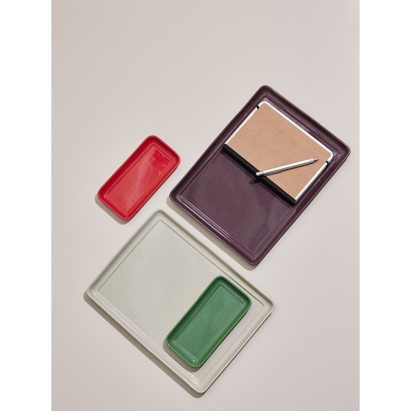 Keramični dekorativni pladnji v kompletu 2 ks 35x26 cm Amare – Hübsch-image-3