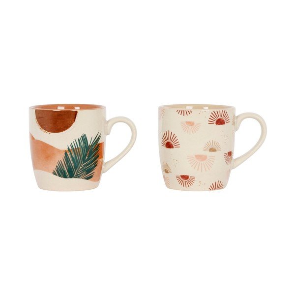 Porcelanske skodelice v kompletu 2 kos 300 ml Sweet Leaves - Sema