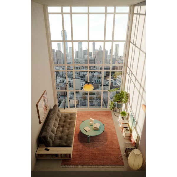 Zelena okrogla mizica iz masivnega bora ø 80 cm Sticks – Karup Design-image-4