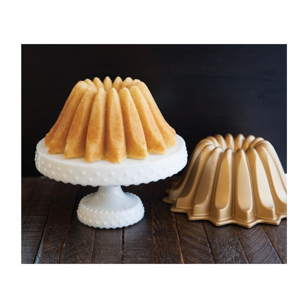 Model za kolač v zlati barvi Nordic Ware Lotus, 1,2 l-image-4