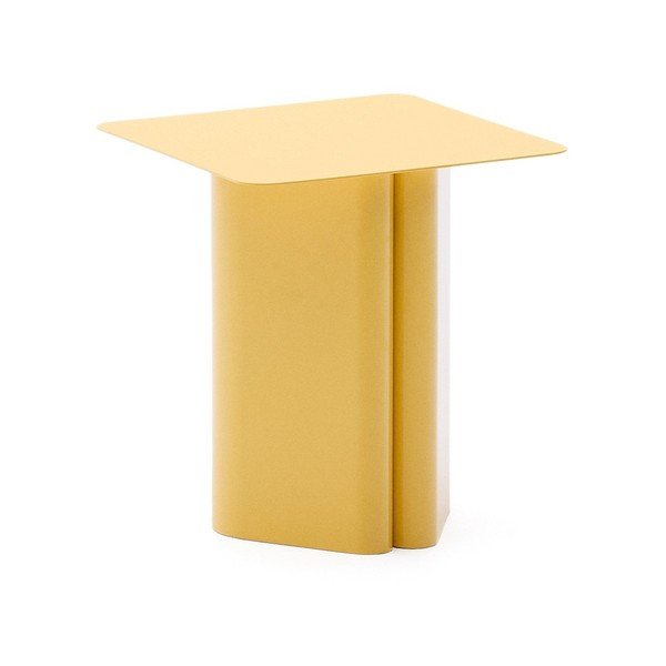 Kovinska stranska mizica 42x42 cm Arvin – Kave Home-image-4