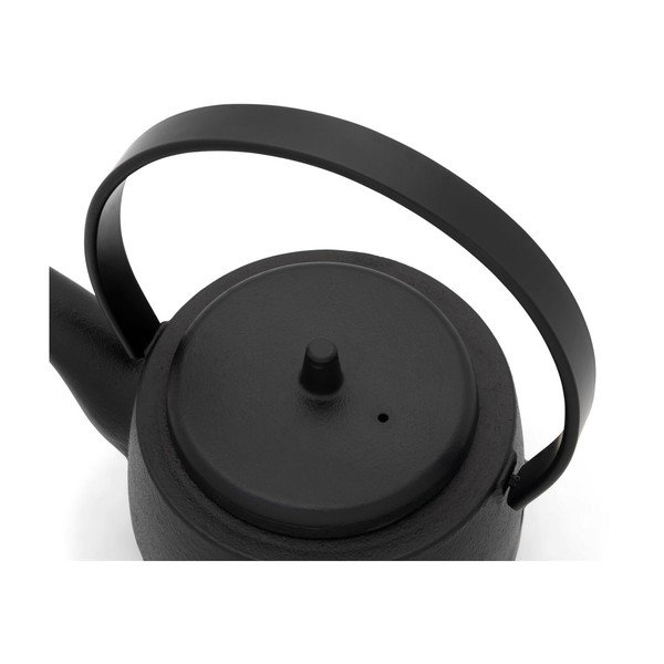 Črn čajnik iz litega železa s cedilom 1,2 l Kobe – Bredemeijer-image-2