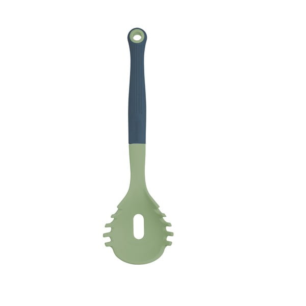 Kitchen Craft zelena silikonska zajemalka za testenine, 29 cm