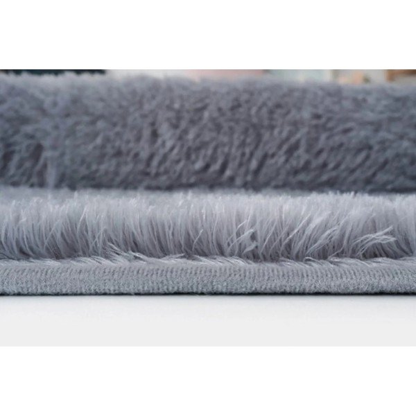 Antracitno siva pralna okrogla preproga ø 80 cm Pelush Anthracite – Mila Home-image-4