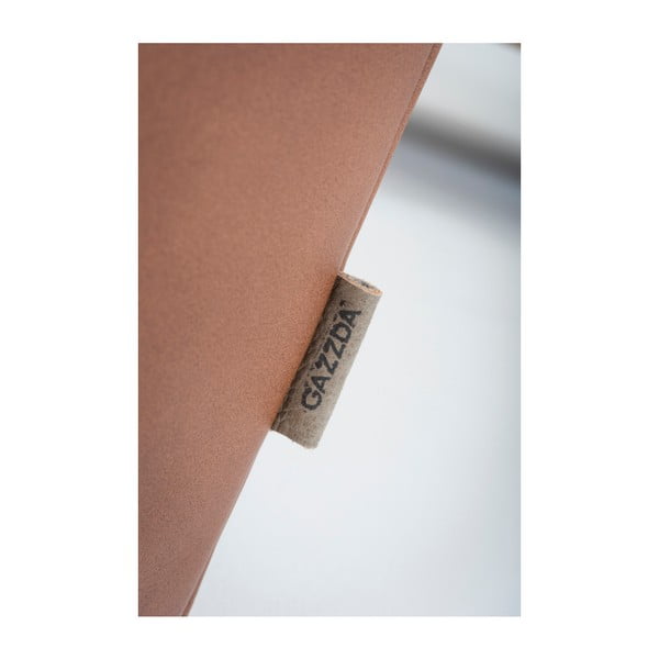 Konjak rjav usnjen kavč z masivno hrastovo konstrukcijo Gazzda Fawn, 240 cm-image-2