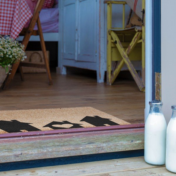 Predpražnik iz kokosovih vlaken 40x60 cm Home Is Where the Heart Is – Artsy Doormats-image-4