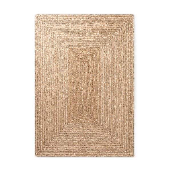 Obojestranska/ročno tkana preproga iz jute v naravni barvi/v svetli naravni barvi 200x300 cm Juno – Hanse Home-image-4