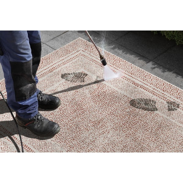 Oranžno-bel zunanji tekač Ragami Berlin, 80 x 250 cm-image-2