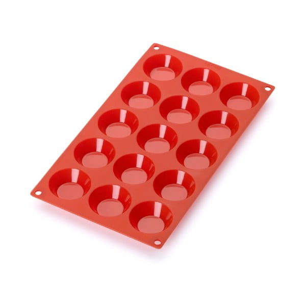 Rdeč silikonski model za 15 mini sladic Lékué
