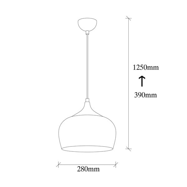 Rjava viseča svetilka Opviq lights Sağlam-image-3