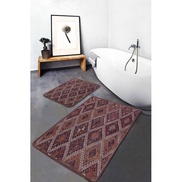 Žametne kopalniške preproge v kompletu 2 ks 60x100 cm – Mila Home-image-2