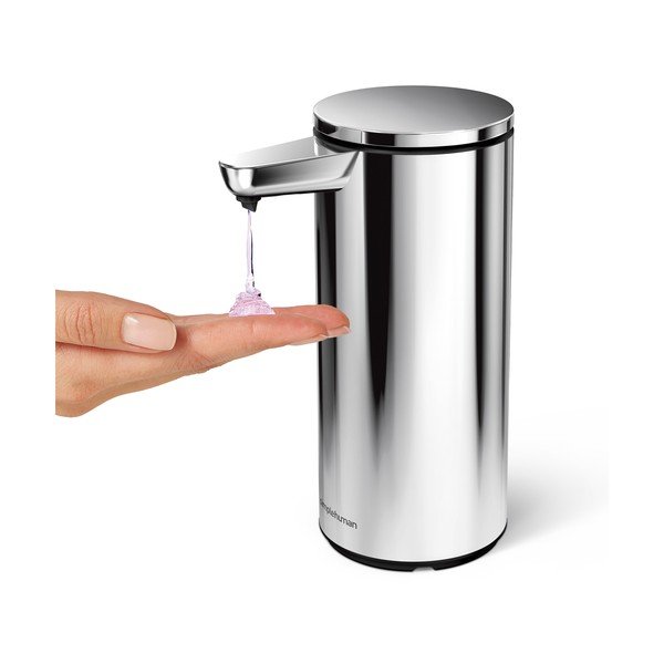 Jeklen avtomatski dozirnik za milo v sijajno srebrni barvi 266 ml – simplehuman-image-3