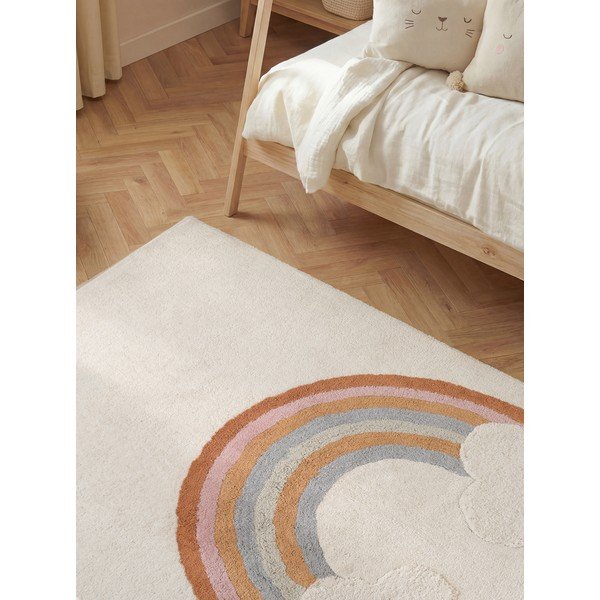 Kremno bela pralna/ročno tkana bombažna otroška preproga 140x200 cm Snuggle Petite – Hanse Home-image-4