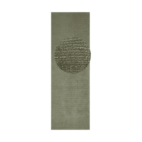 Temno zelen tekač Mint Rugs Supersoft, 80 x 250 cm