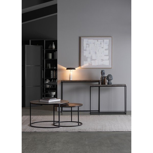 Kovinske stranske mizice v kompletu 2 ks 29x99 cm Amira – Bizzotto-image-1
