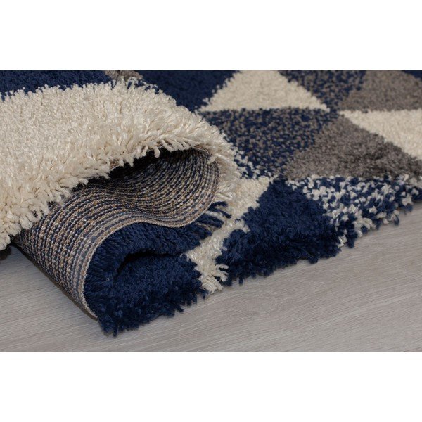 Temno modra preproga Flair Rugs Nuru, 80 x 150 cm-image-3