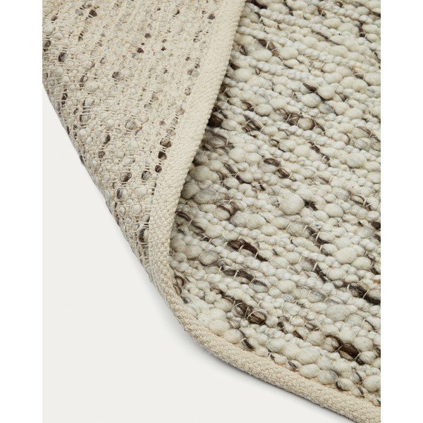 Kremno bela volnena preproga 200x300 cm Manilva – Kave Home-image-4