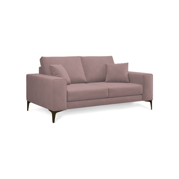 Cosmopolitan Design Dvosedežna zofa Lugano prašno rožnate barve-image-2