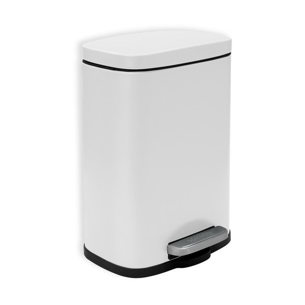 Mat bel jeklen koš za smeti s pedalom 5 l Akira – Spirella