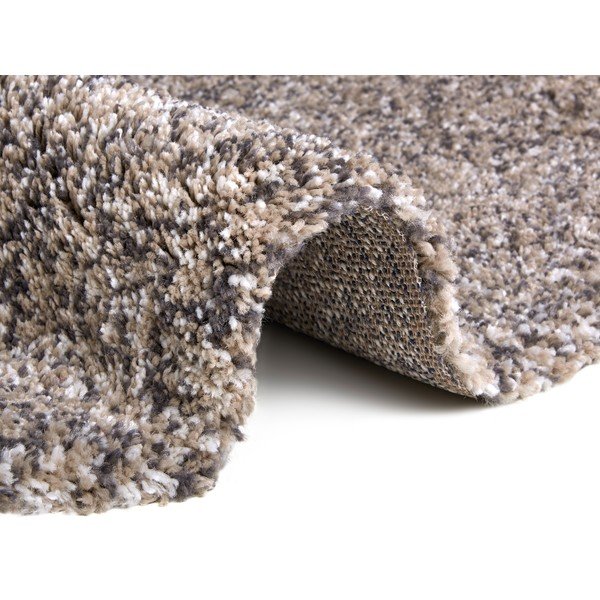 Bež okrogla preproga ø 120 cm Shag – Hanse Home-image-2
