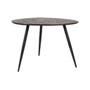 Okrogla jedilna miza iz masivnega tika 76x111 cm Webster – White Label