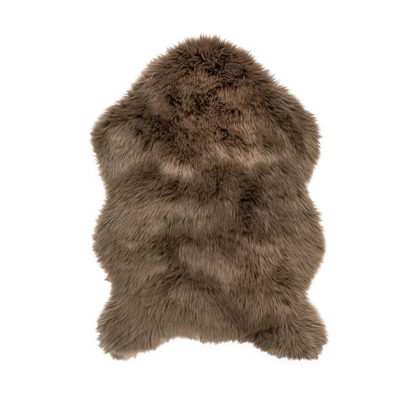 Temno rjavo umetno krzno Tiseco Home Studio Ovčja koža, 60 x 90 cm
