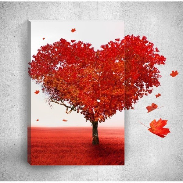 3D stenska slika Mosticx Srce, 40 x 60 cm