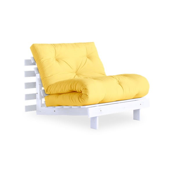 Raztegljiv fotelj Karup Design Roots White/Yellow