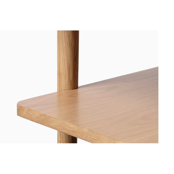 Mizica z mizno ploščo v hrastovem dekorju 60x120 cm Ponza – Unique Furniture-image-3