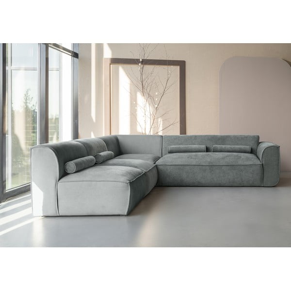 Svetlo zelena kotna sedežna garnitura (levi kot) Flex Felix – Miuform-image-1