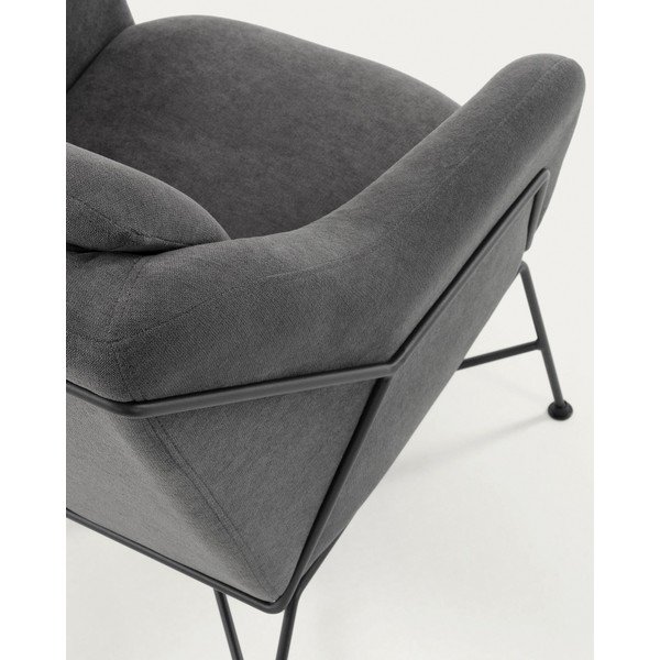Siv fotelj Brida – Kave Home-image-4