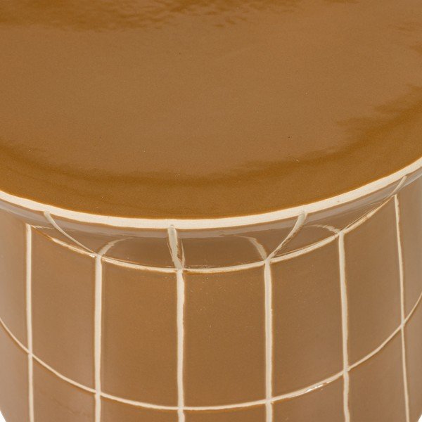 Keramična okrogla stranska mizica ø 38 cm Plu – WOOOD-image-4