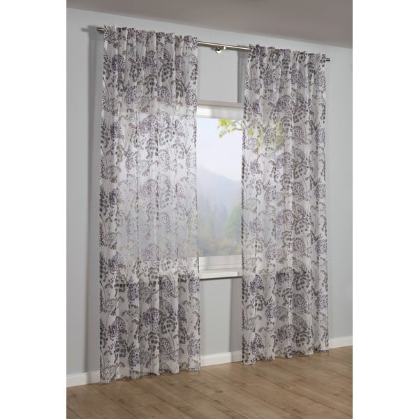 Vijolično-siva zavesa 135x245 cm Birds and Roses – Sehlbach-image-1